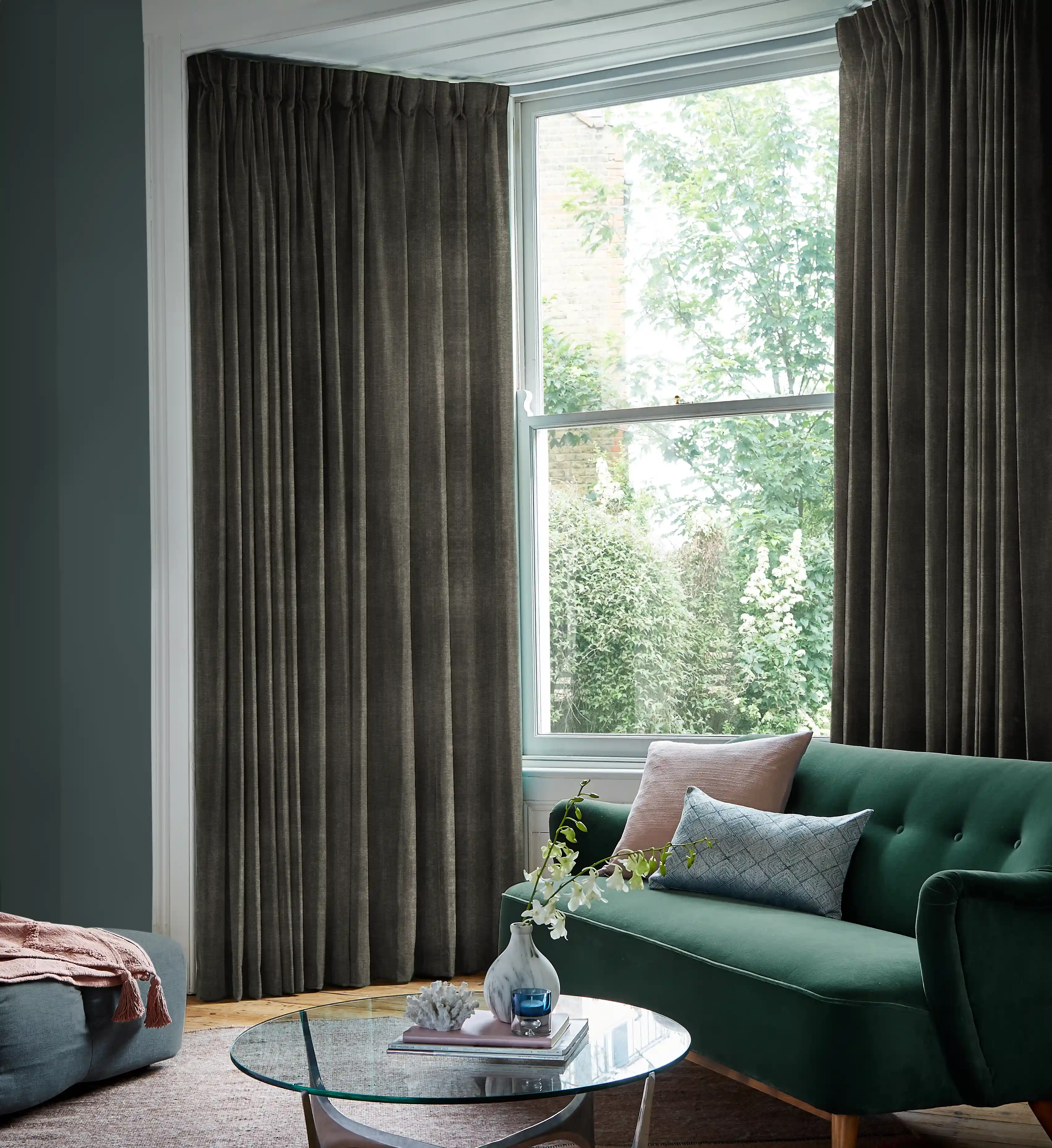 Luxury Faux Silk Curtains for Living Rooms in Richmond upon Thames: Shop luxury faux silk curtains for your living room in Richmond upon Thames.