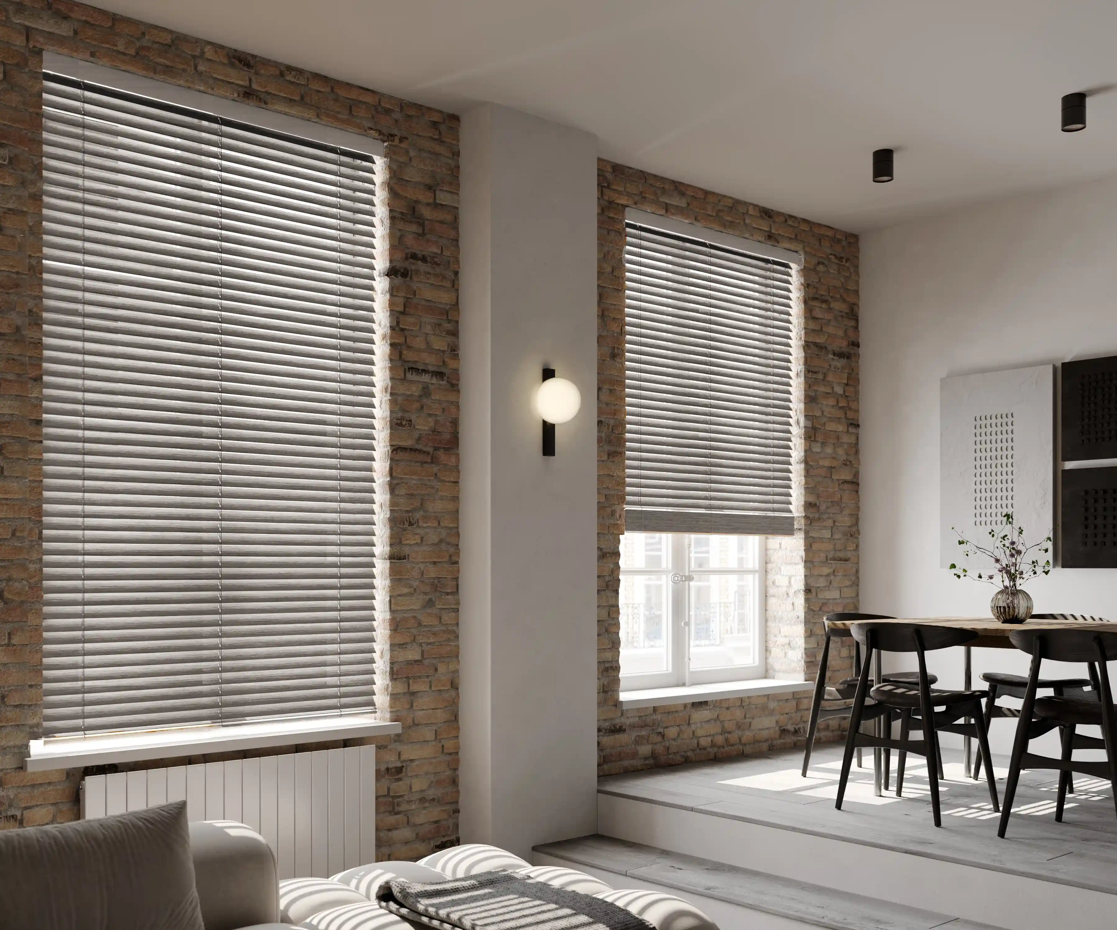 Luxury real wood blinds with premium finishes.