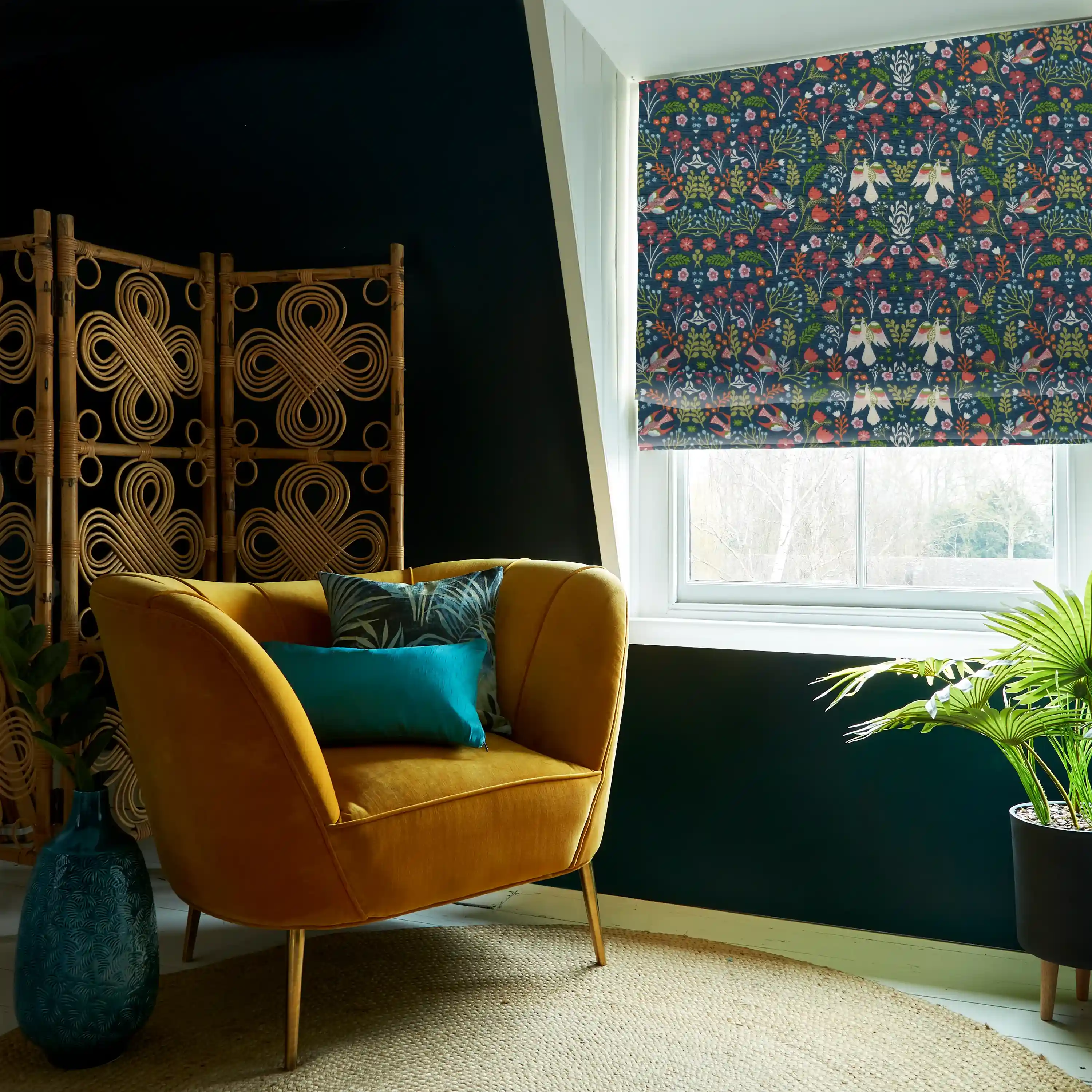 Bamboo Roman Blinds in Taunton—Eco-friendly bamboo Roman blinds for a natural look.