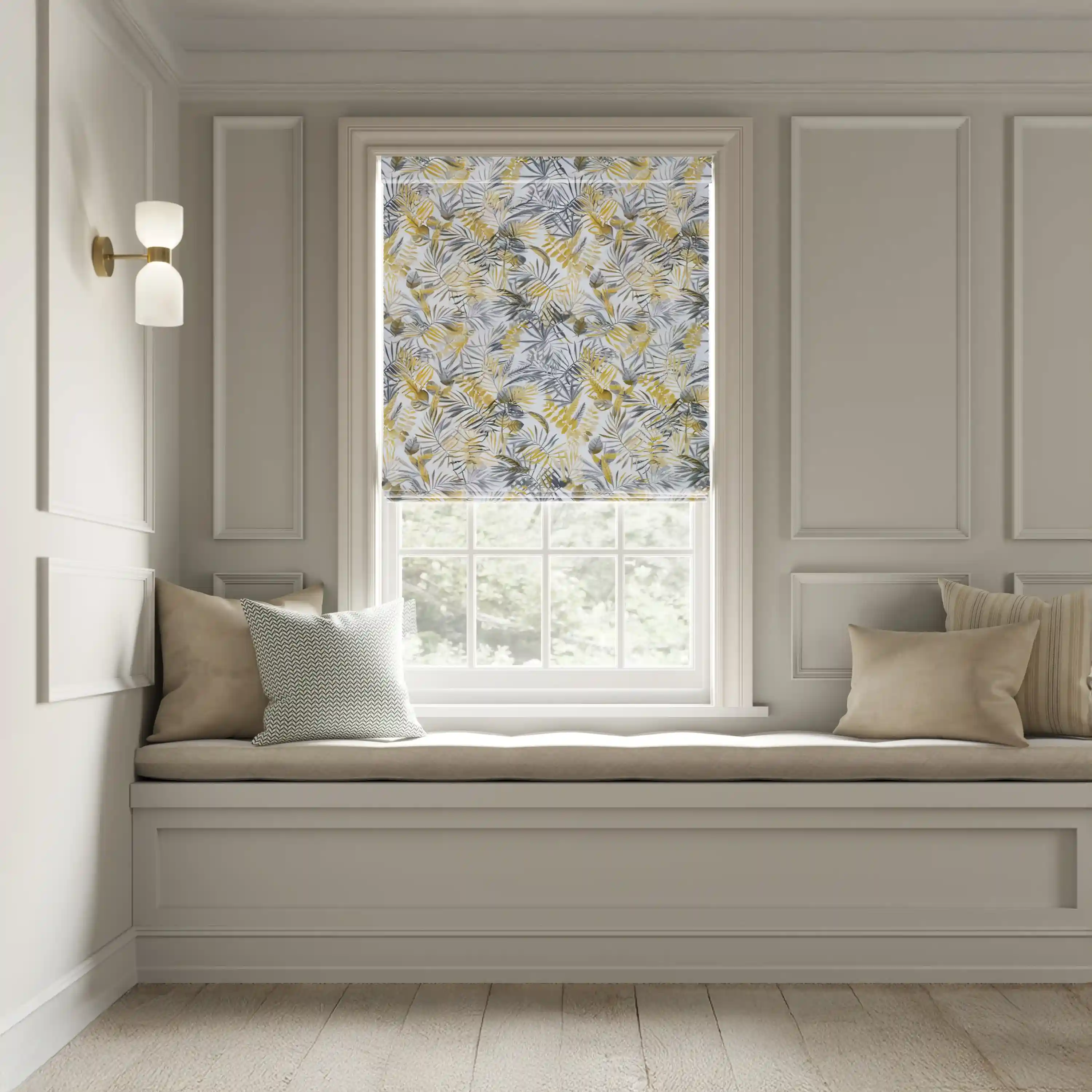 Roman Blinds for Bedrooms in Glasgow (Scotland)—Create a serene and cozy bedroom with Roman blinds that enhance privacy and comfort.