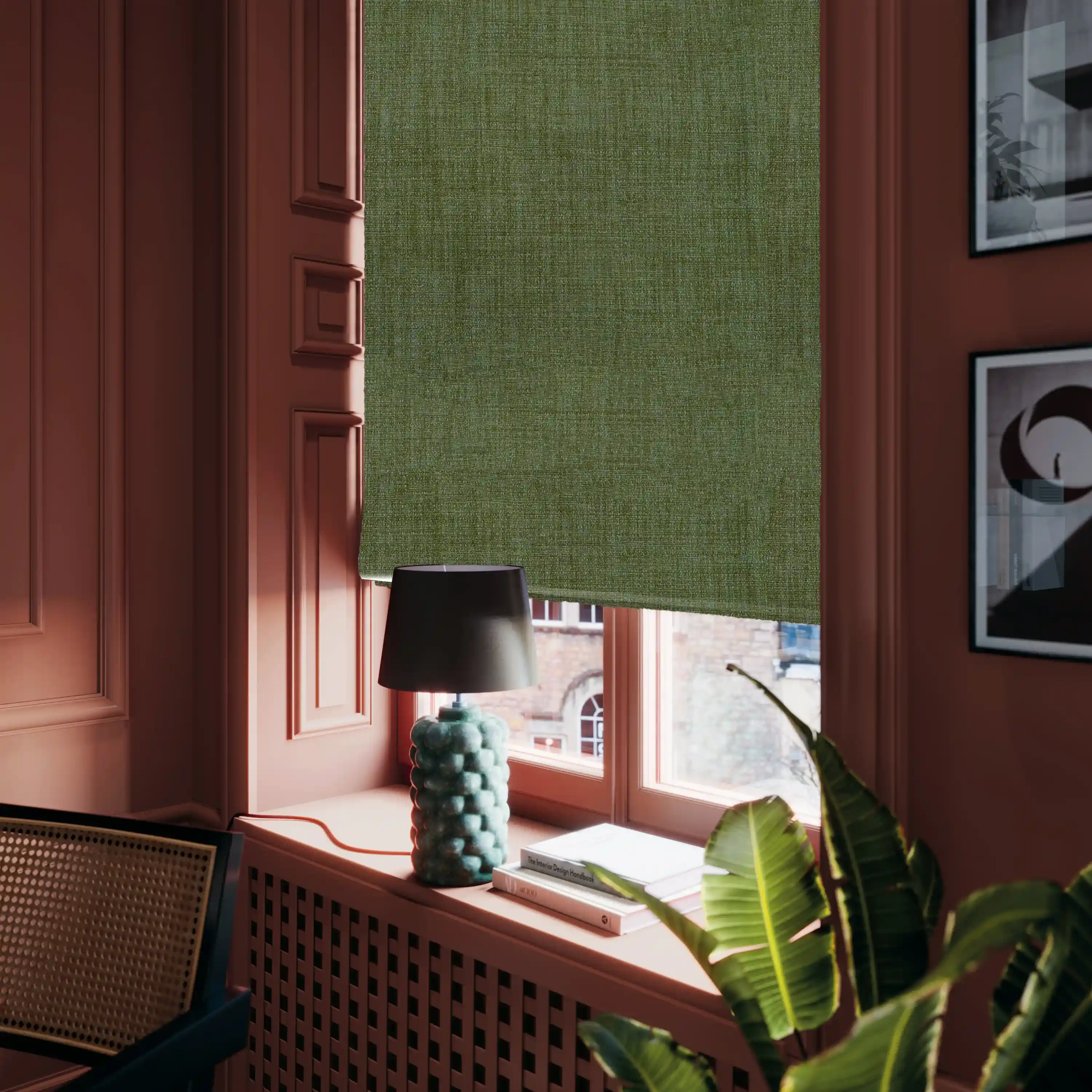 Roman Blinds for Bay Windows in Taunton—Tailored Roman blinds designed to fit and enhance bay windows beautifully.