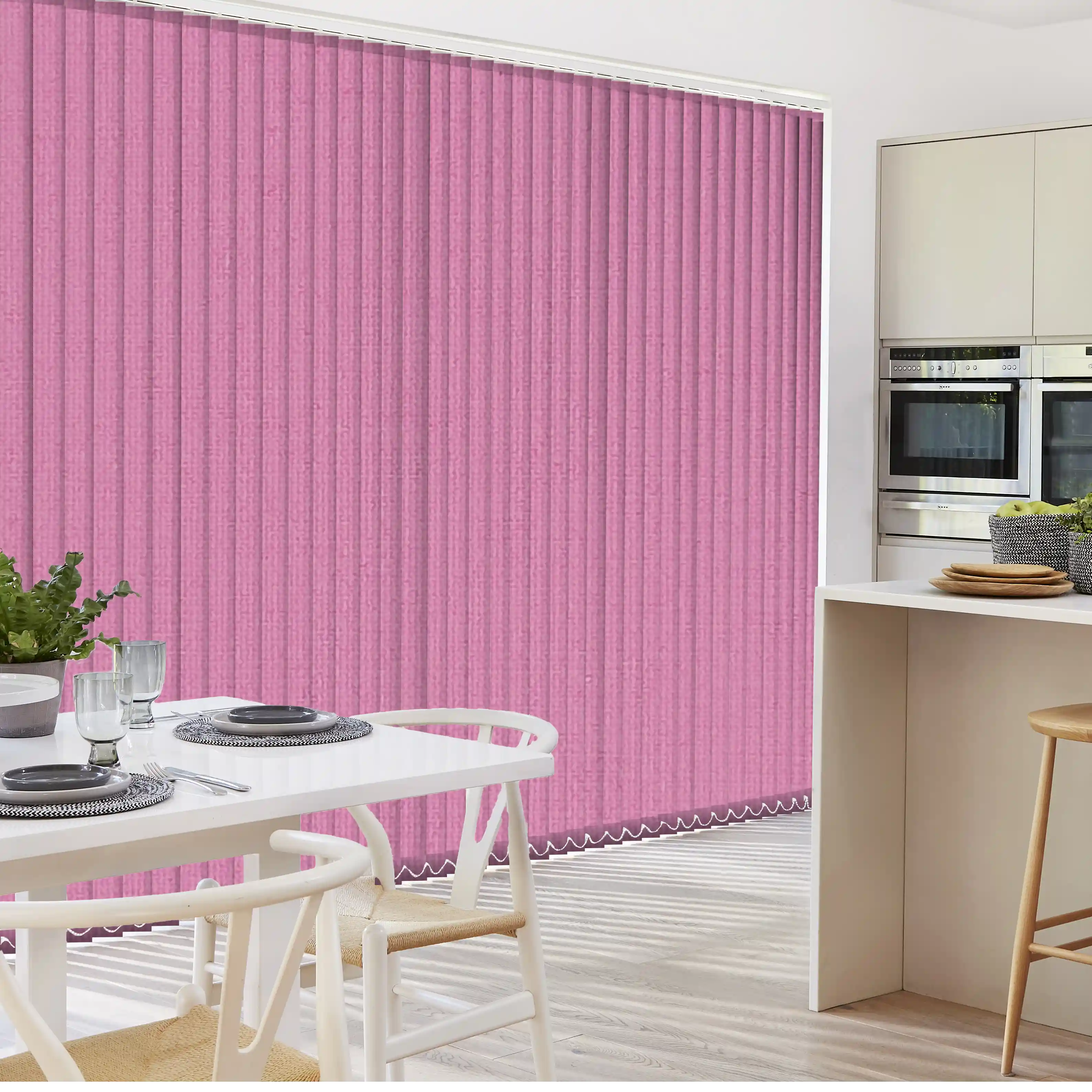 Bubblegum Vertical Blinds for Living Room Light Control in London